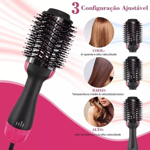Bend Secador de Cabelo 4 em 1 – Escova Modeladora de Ar Quente